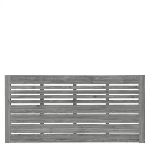 Zaun Sina 51208 180x90cm mit Gitter Kiefer kdi grau