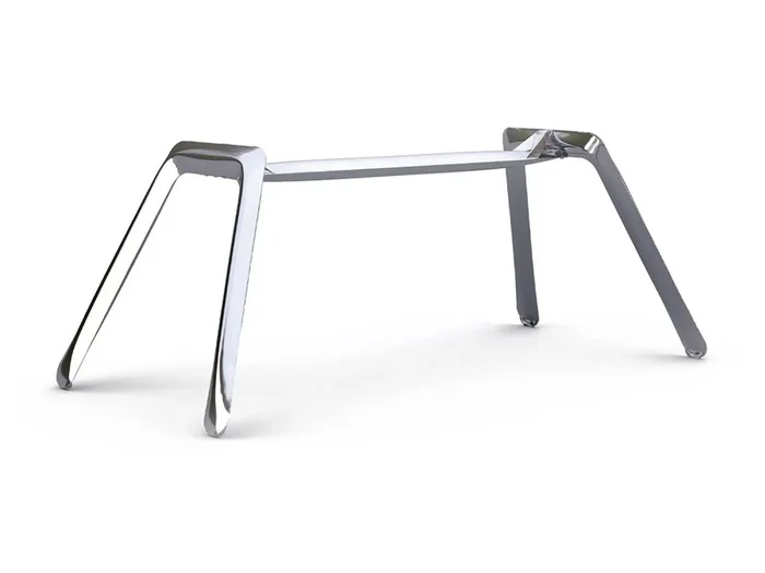 Zieta Nogi Edelstahl Tischstruktur
