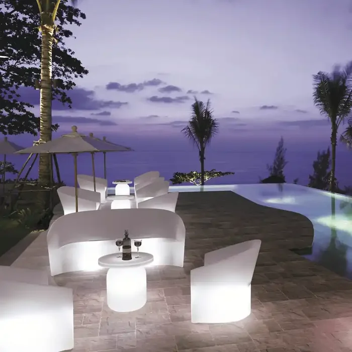 Zweisitzer-Sofa PINE BEACH mit Licht von Christopher Pillet für Serralunga – IP68 – DRAHTLOSES BLUETOOTH